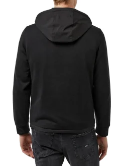 Giubbino impermeabile con zip nero