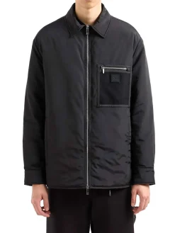Giubbino zip pocket nero