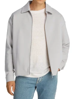 Giubbino zip tech interlock panna