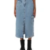 Gonna high midi claire denim medio