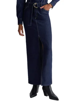 Gonna lunga cult jeans denim scuro