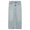 Gonna teen lunga in denim chiaro