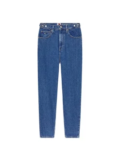 Jeans a vita alta in denim
