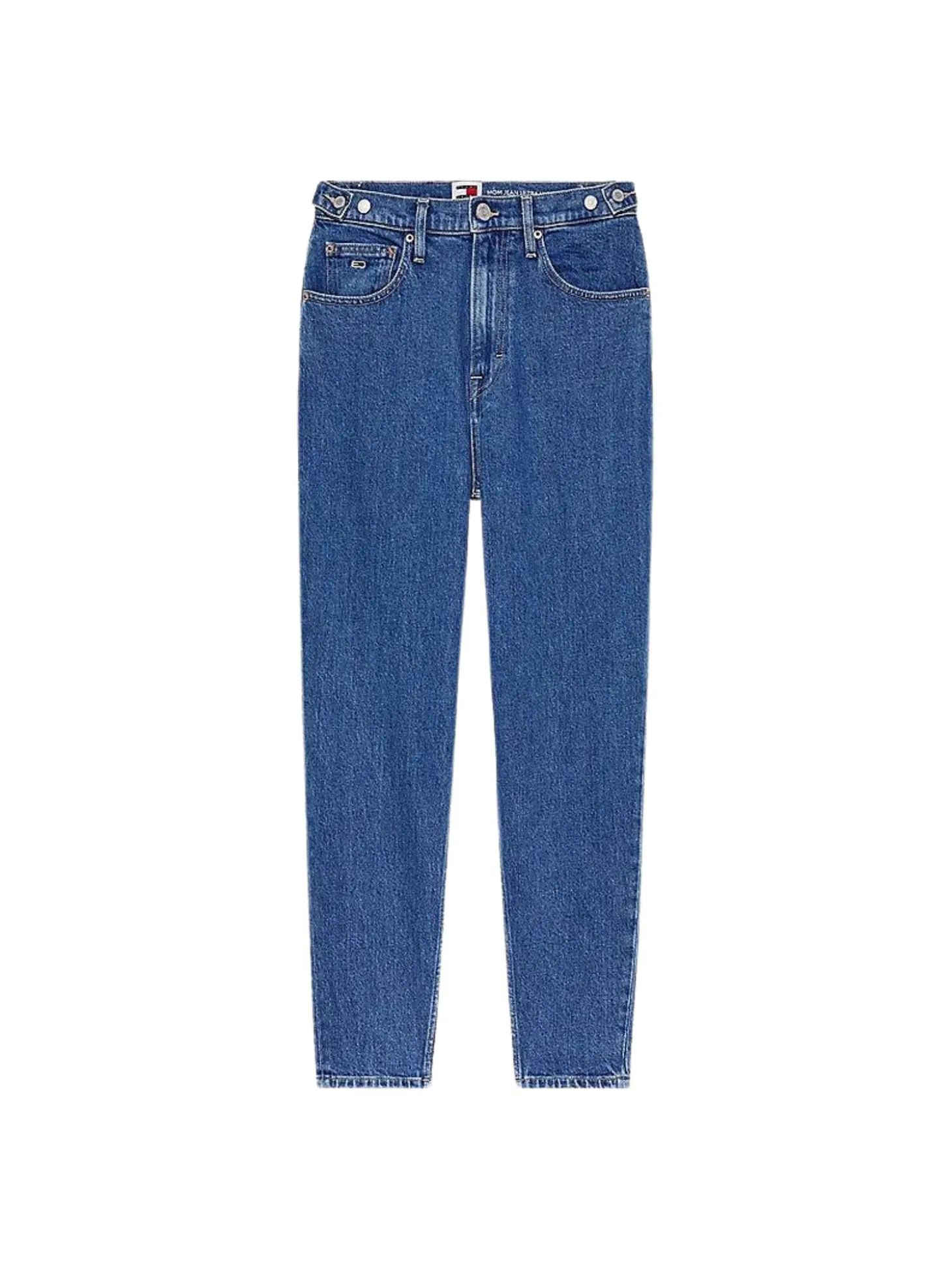 Jeans a vita alta in denim