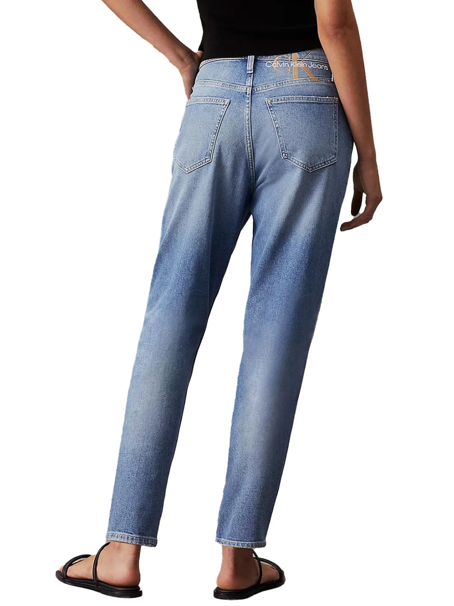Jeans a vita alta mom fit