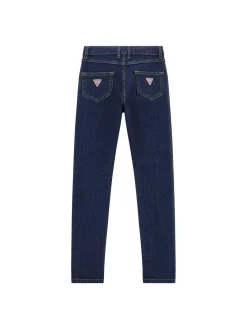 Jeans alta vita skinny stretch denim scuro