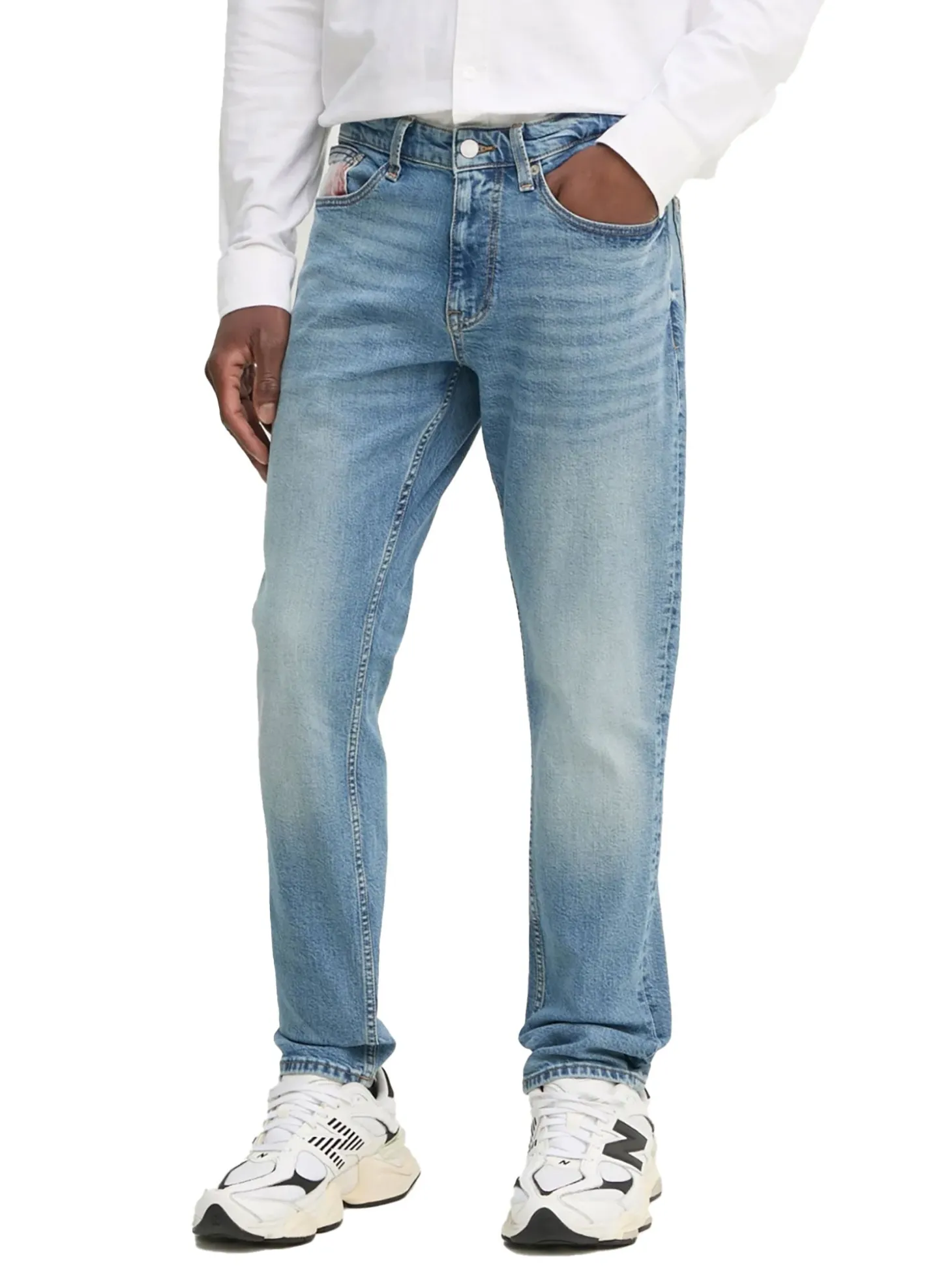 Jeans austin slim fit in denim chiaro