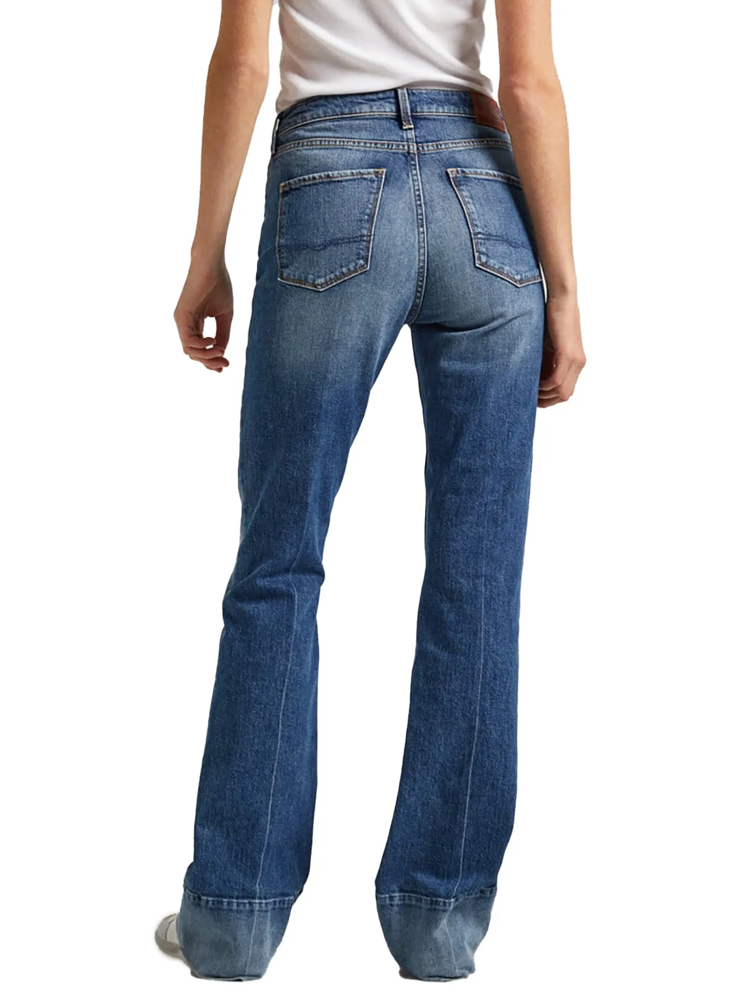 Jeans Bootcut Fit Flare Denim blu medio