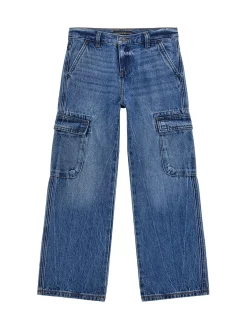 Jeans cargo rigid denim medio