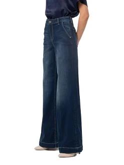 Jeans chino a gamba larga denim scuro