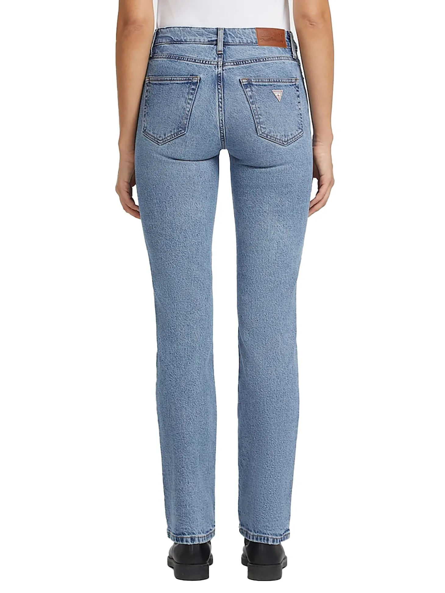 Jeans G08 mid rise straight denim medio
