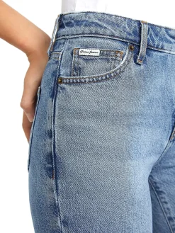 Jeans G08 mid rise straight denim medio