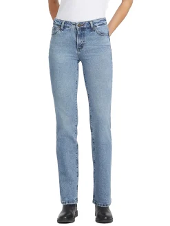 Jeans G08 mid rise straight denim medio