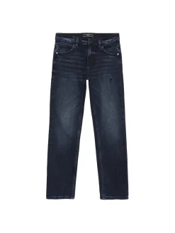 Jeans gamba stretta blu scuro