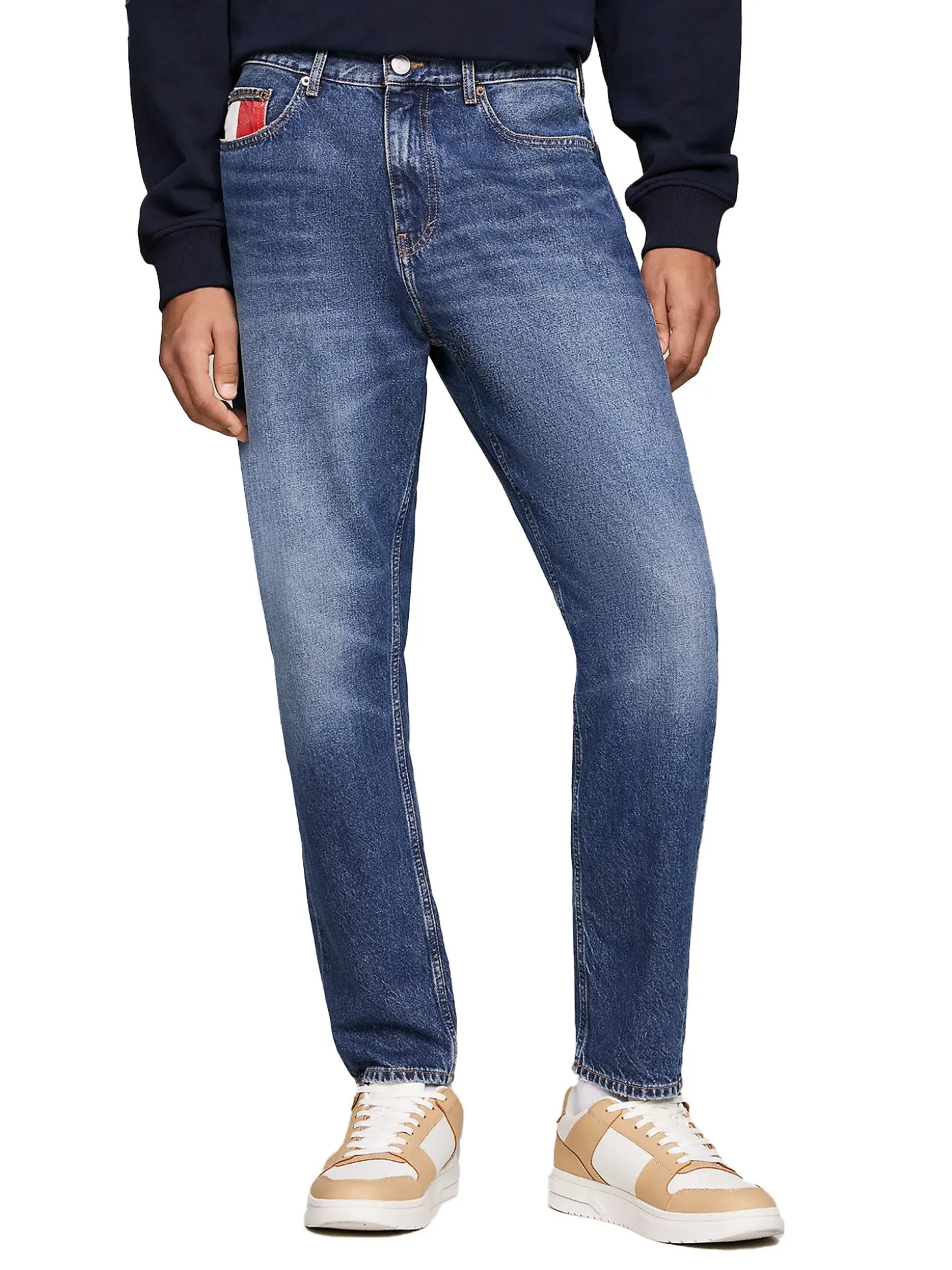 Jeans Isaac Relaxed fit tapered denim medio