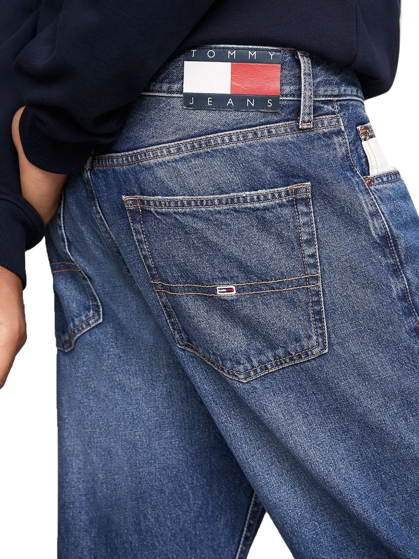 Jeans Isaac Relaxed fit tapered denim medio