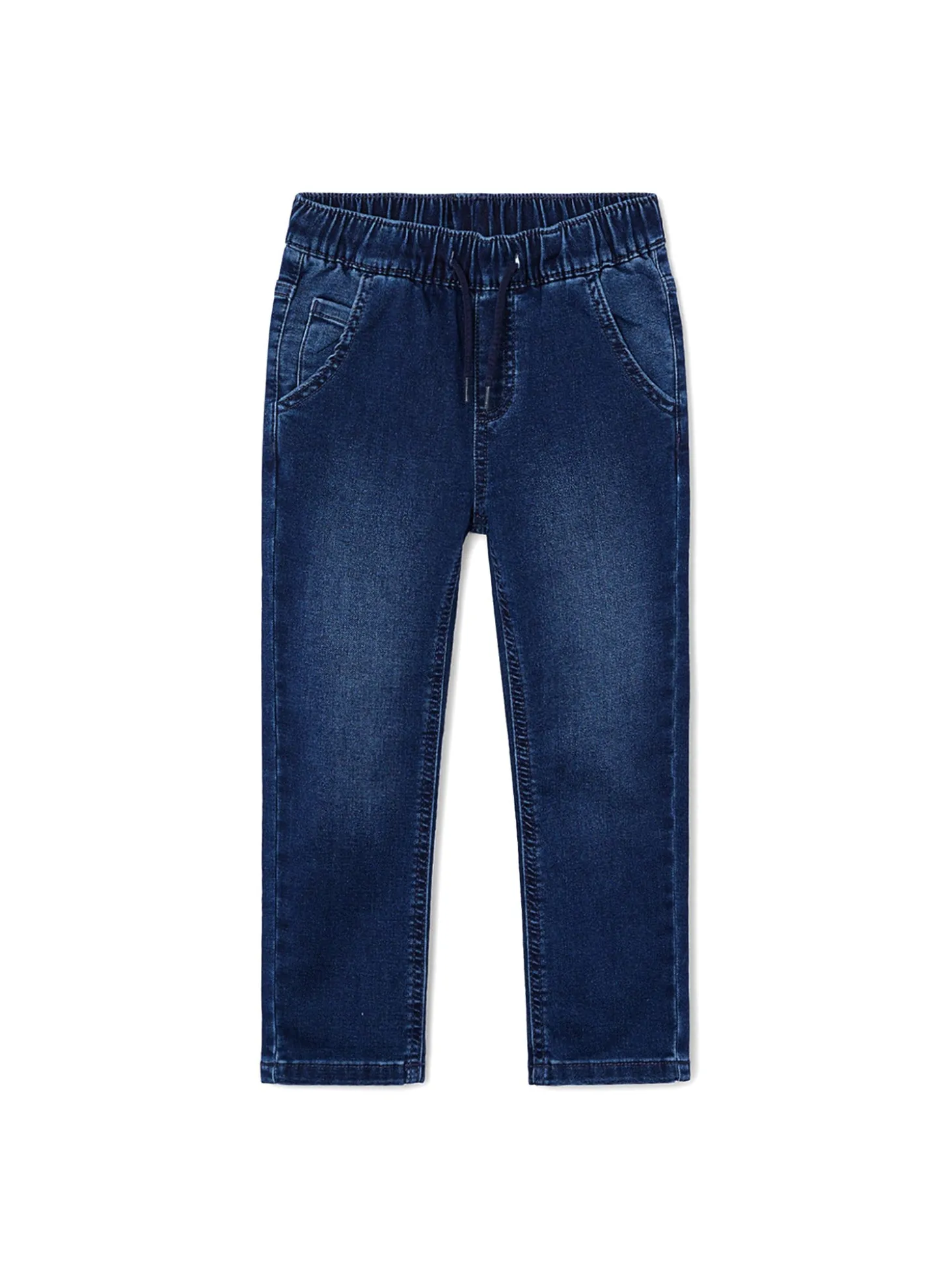 Jeans jogging con coulisse blu scuro