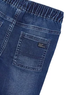 Jeans jogging con coulisse blu scuro