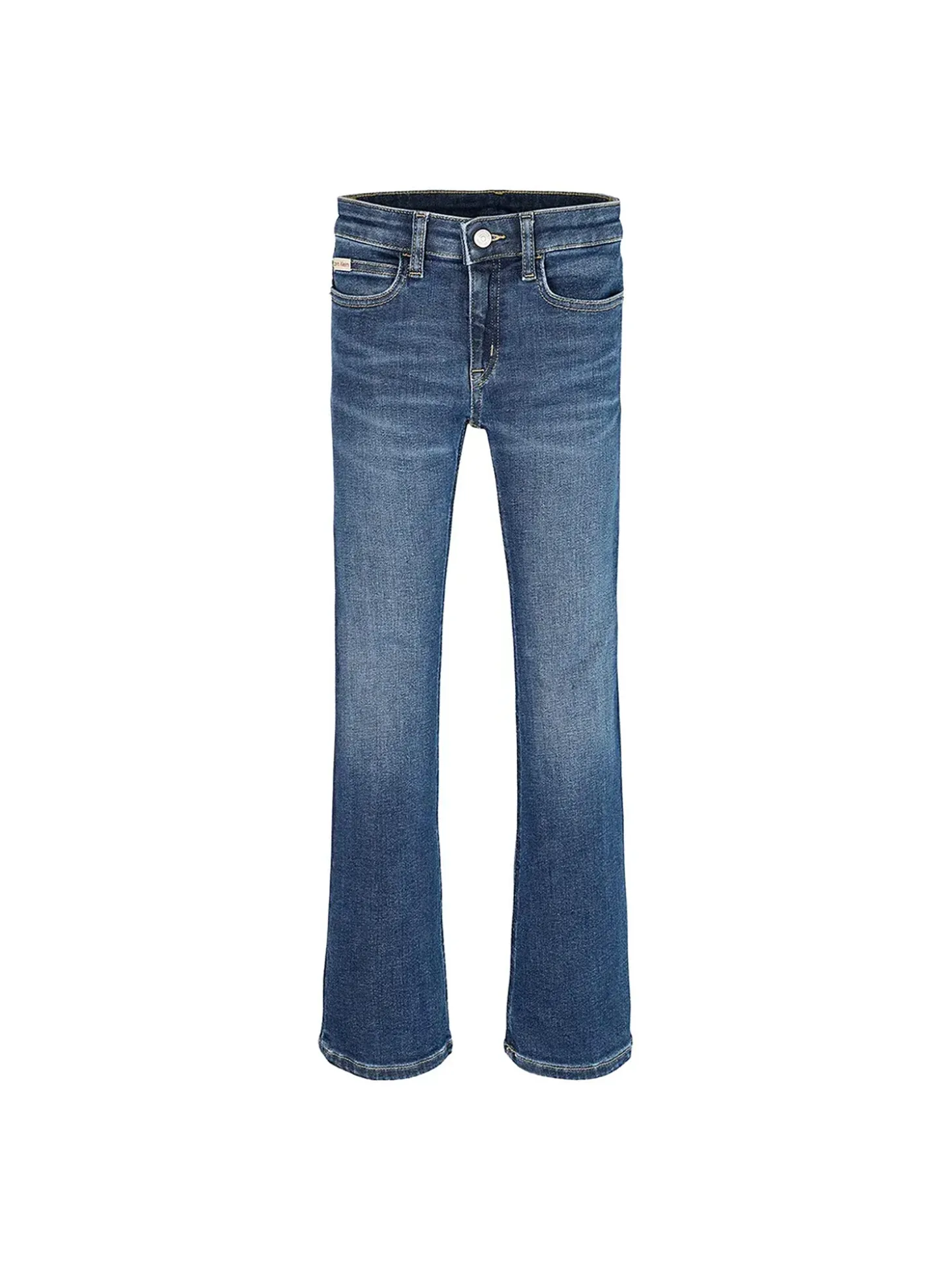 Jeans kids a zampa in denim scuro