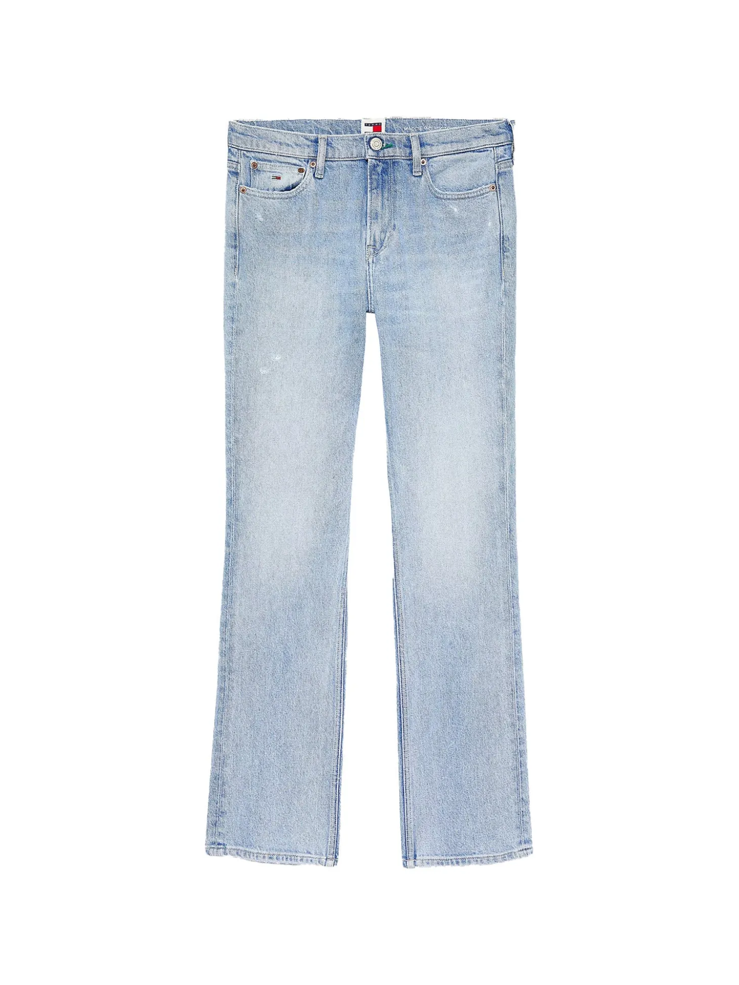 Jeans Medium Flare Maddie con dettagli distressed denim chiaro