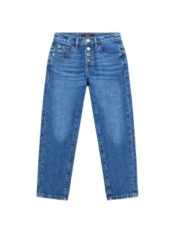 Jeans mom fit in denim medio