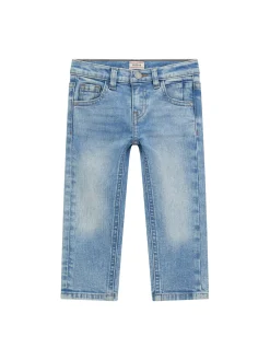Jeans neonato slim fit in denim chiaro