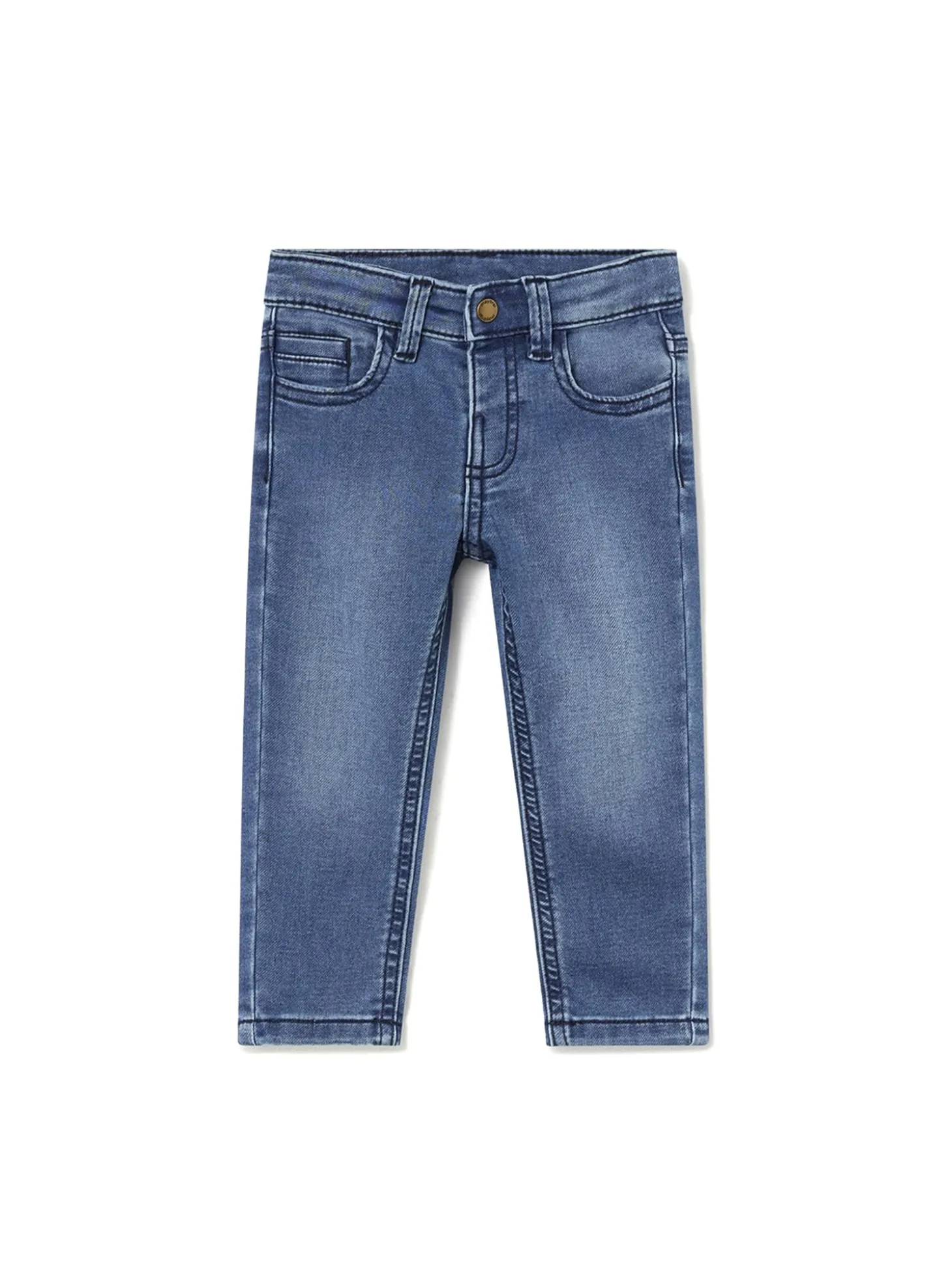 Jeans regular fit stretch blu medio