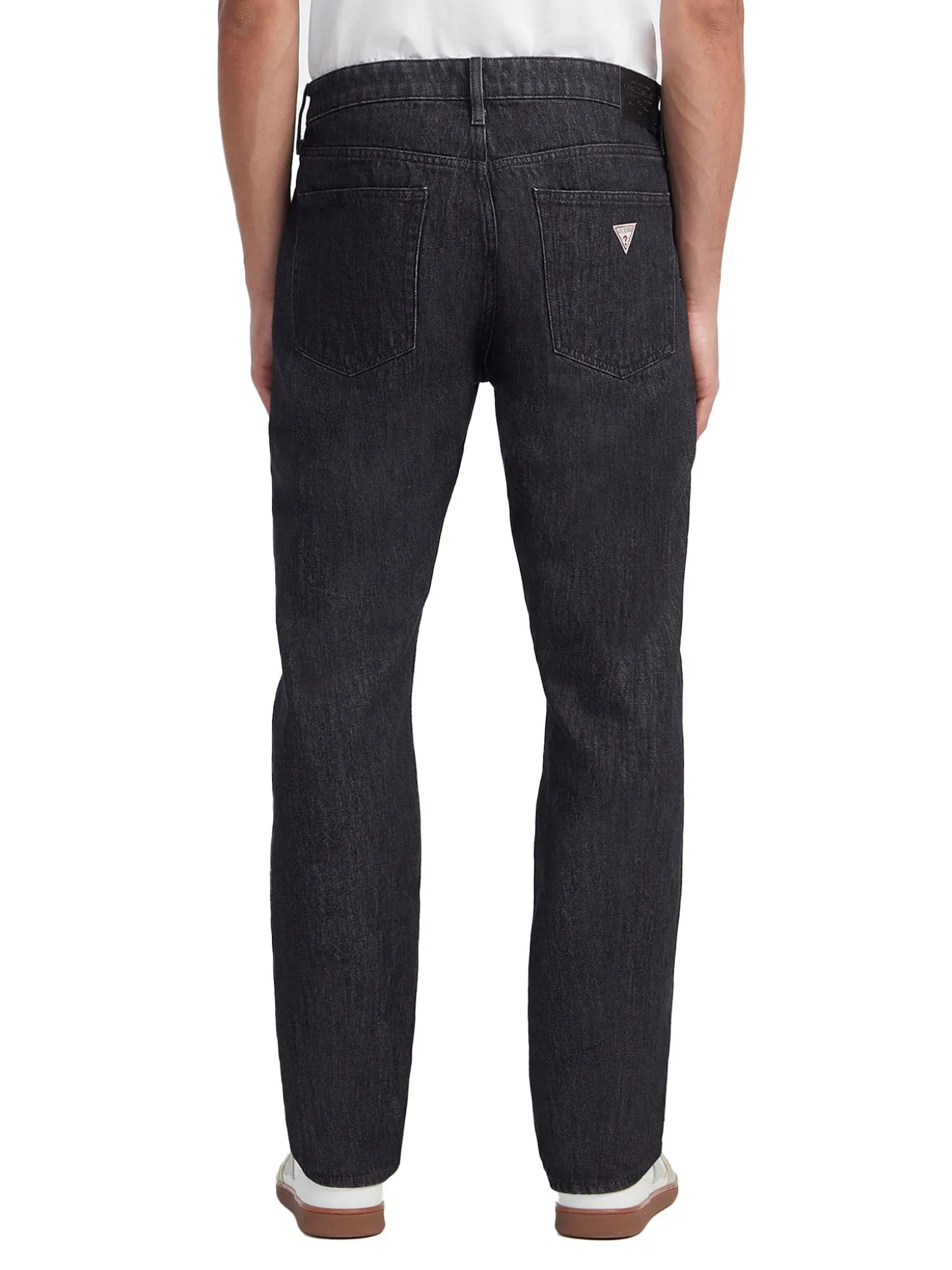 Jeans relaxed a vita media g18 black denim