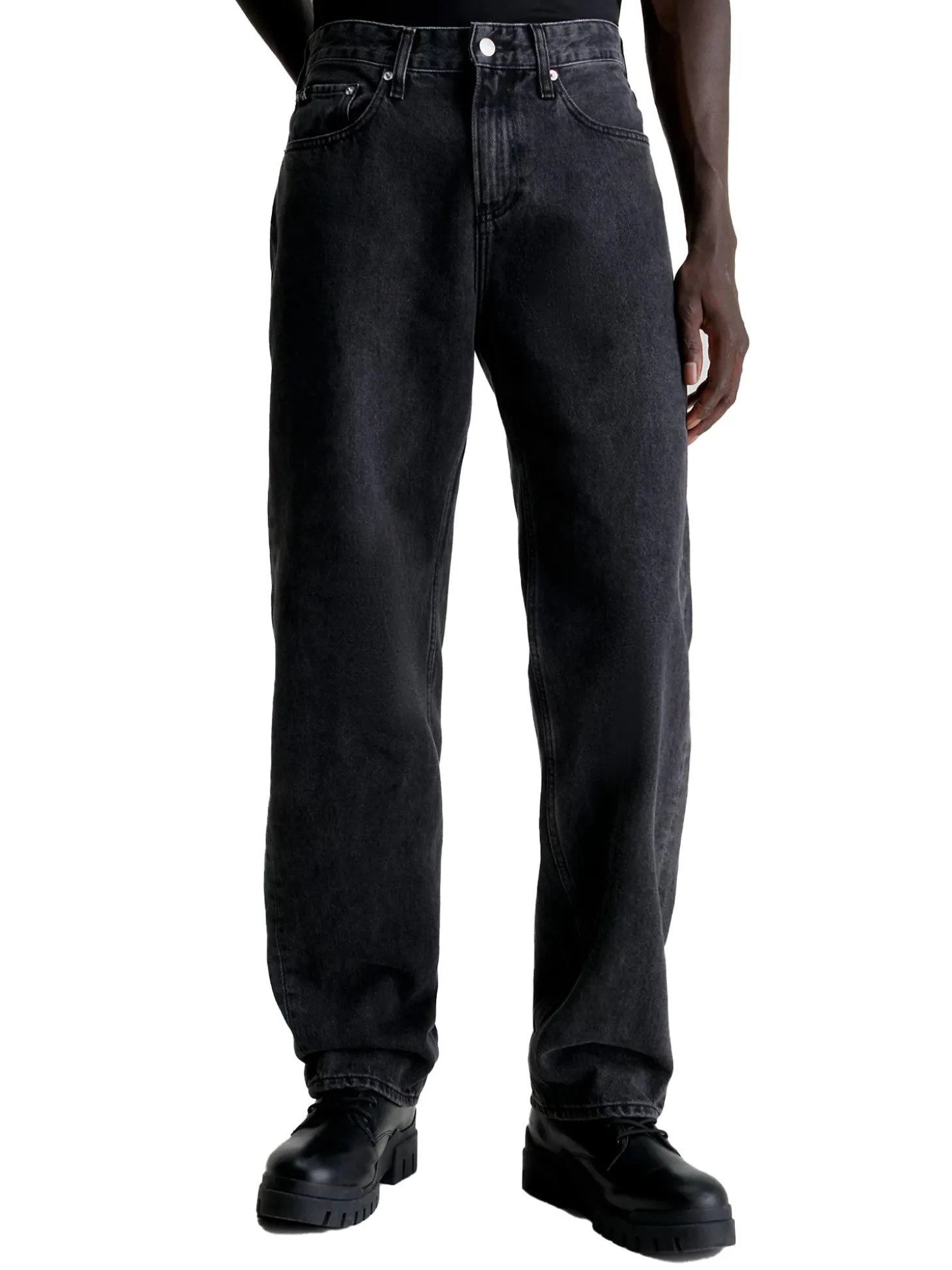 Jeans 90's straight black denim