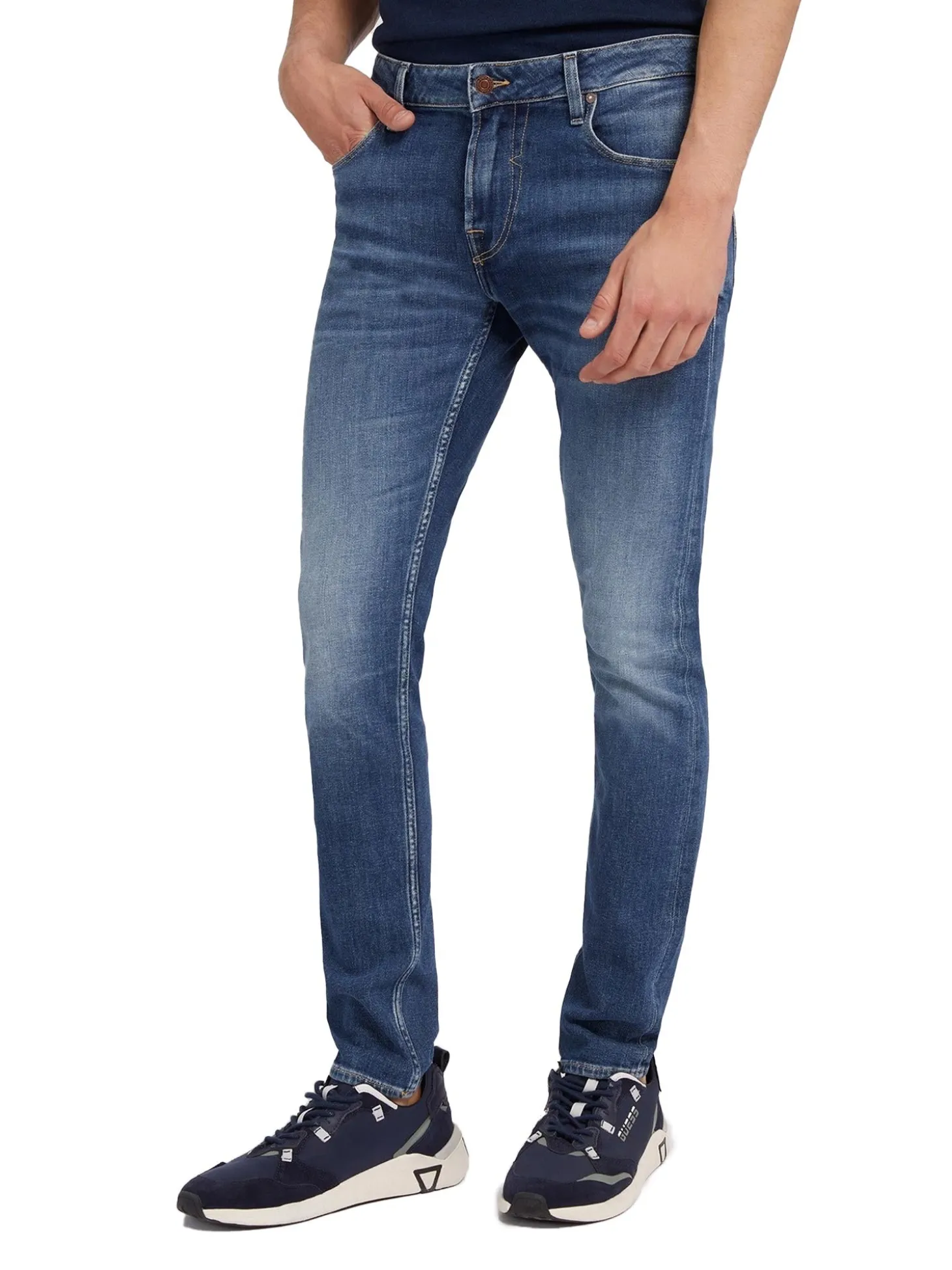Jeans Skinny Fit Chris - Denim medio