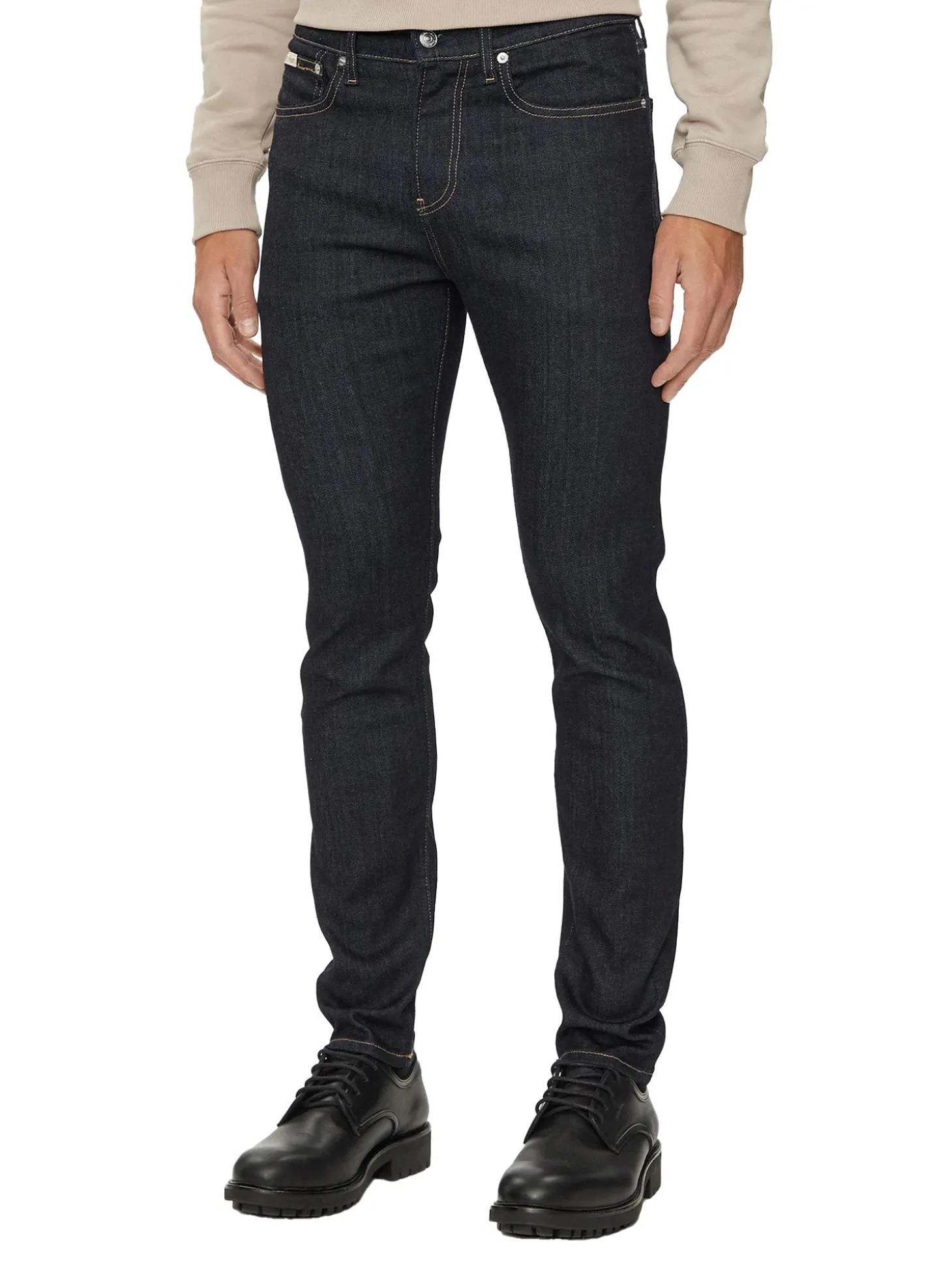 Jeans skynny con 5 tasche denim blue