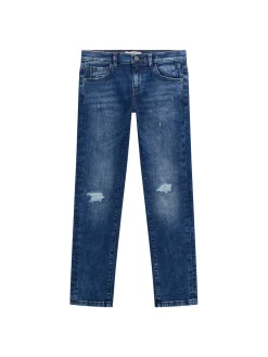 Jeans slim fit in denim medio