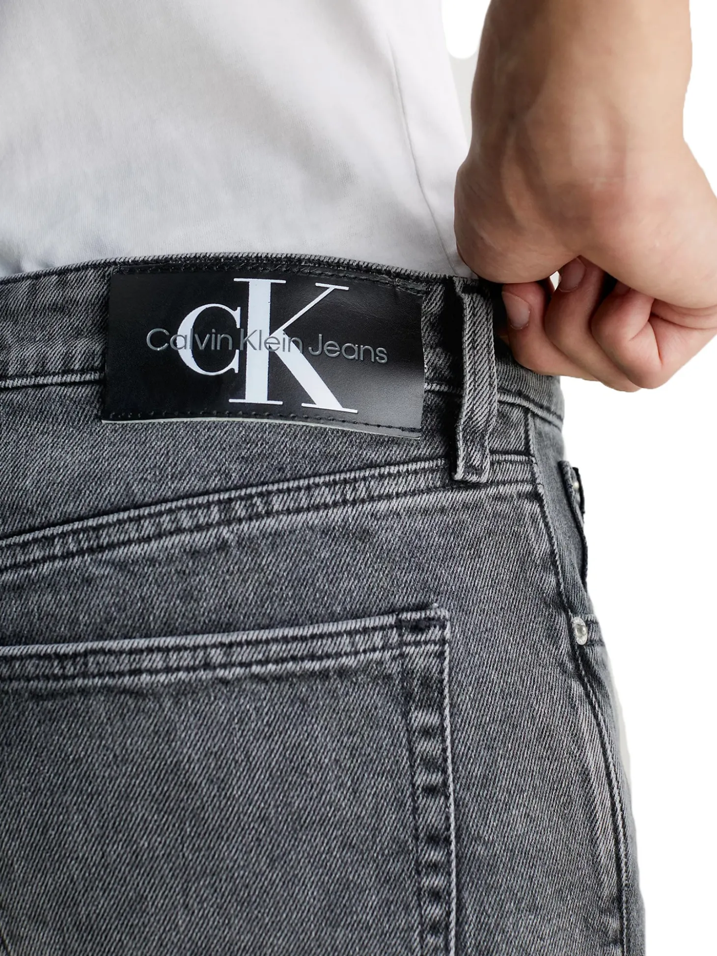 jeans slim taper black denim