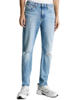 Jeans slim taper denim medio