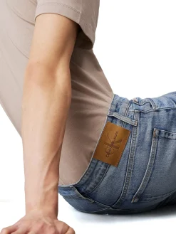Jeans slim tapered denim chiaro