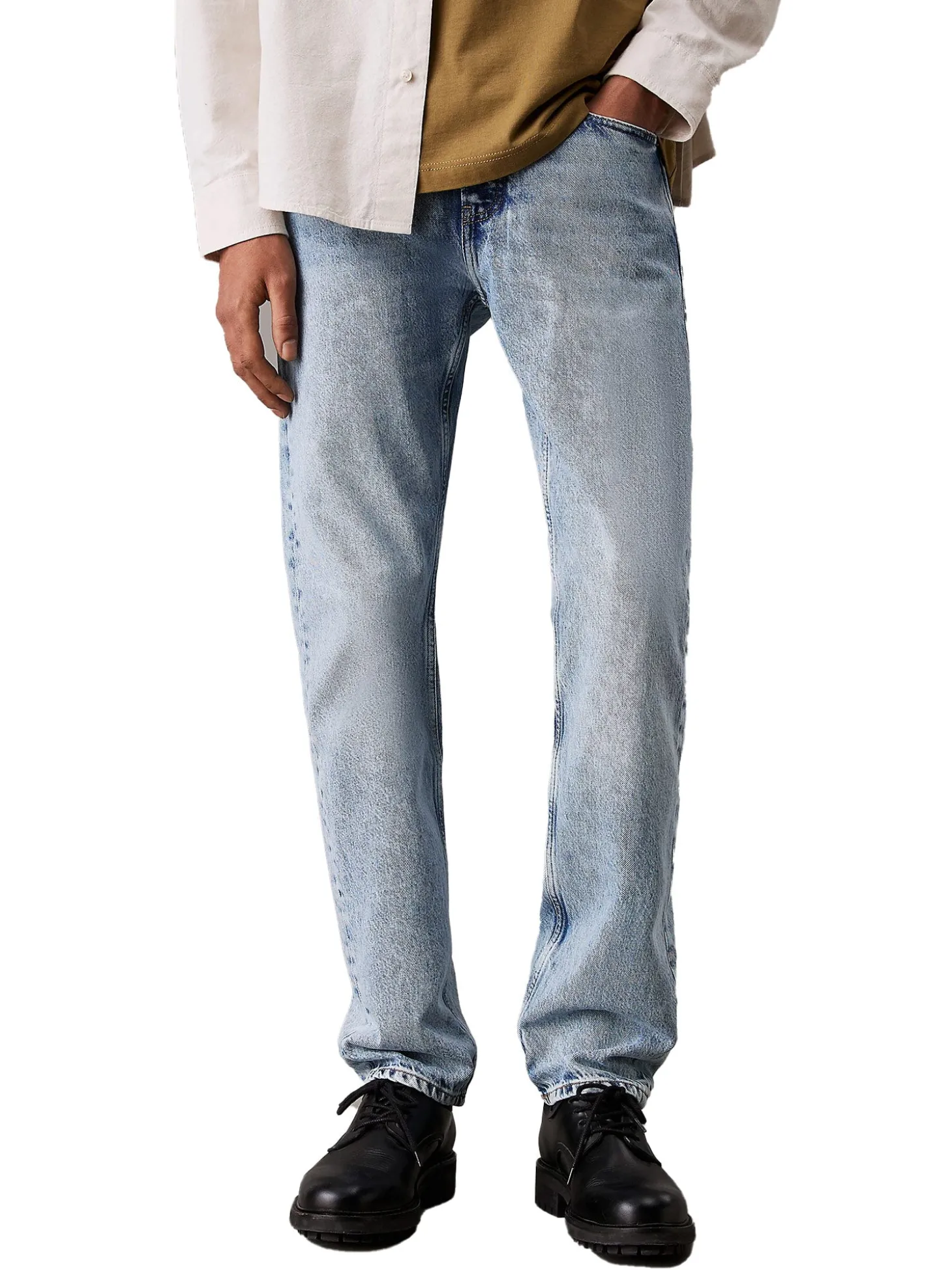 Jeans standard straight fit denim chiaro