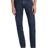 Jeans straight a vita media g16 denim scuro
