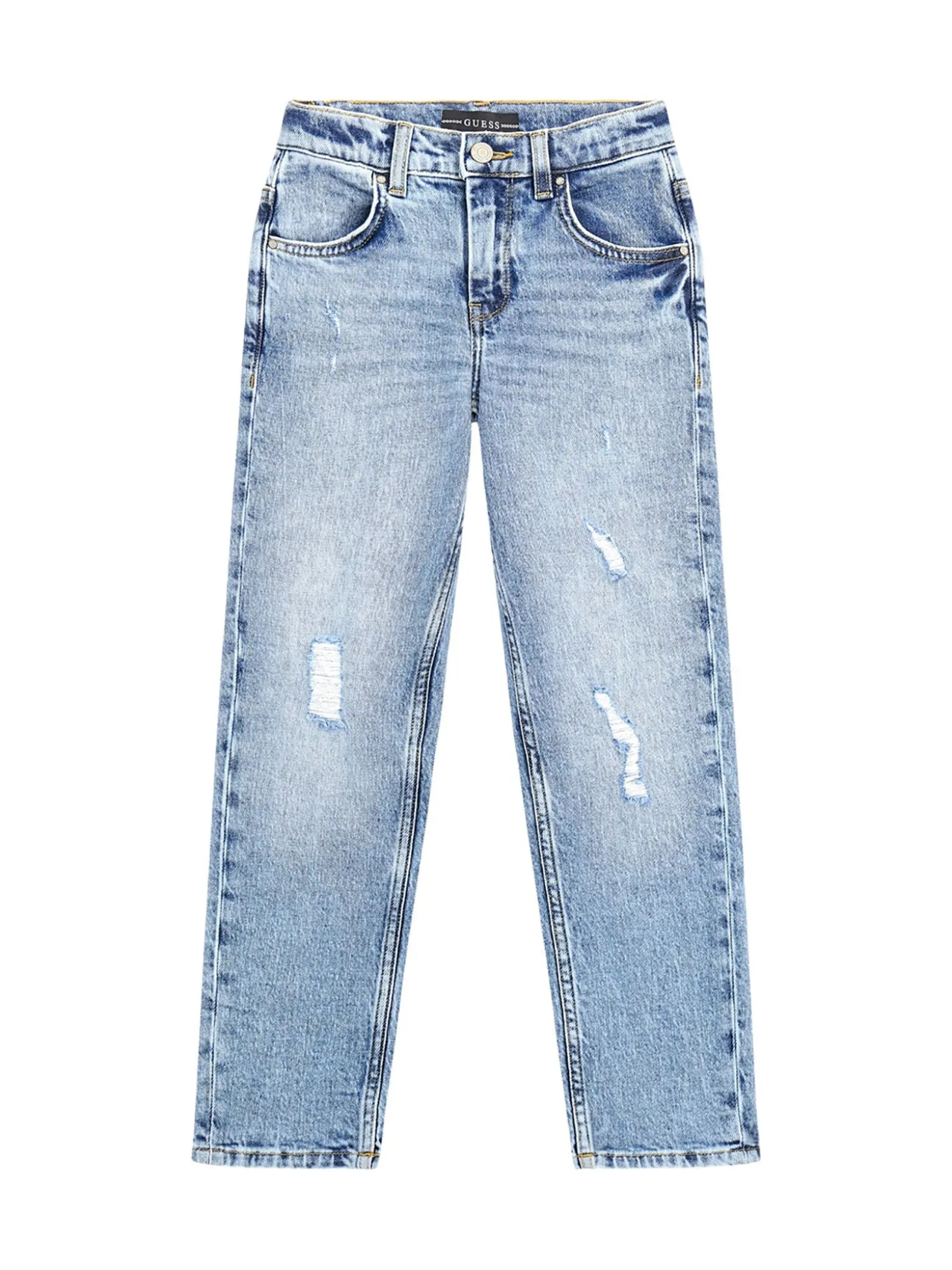 Jeans straight stretch denim chiaro