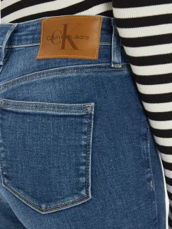 Jeans super skinny a vita alta denim medio
