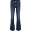 Jeans teen modello flare in denim scuro