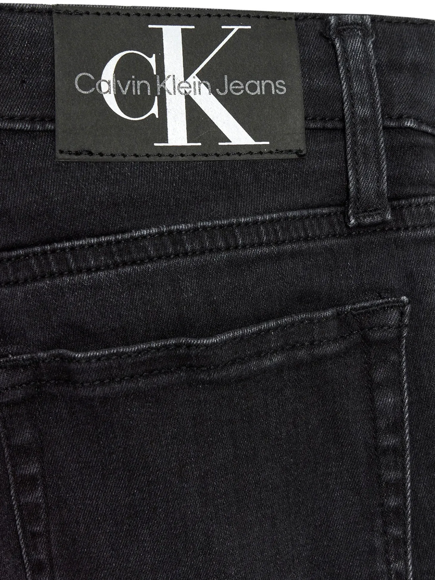 Jeans teen slim washed black denim