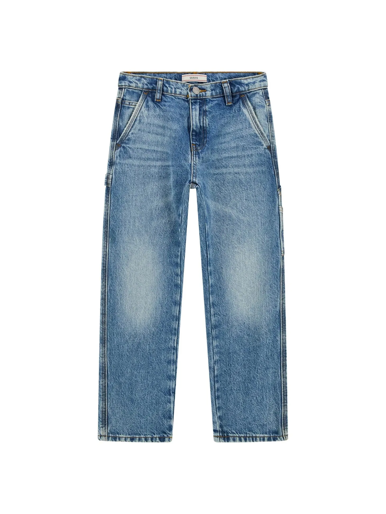 Jeans worker fit tasche america in denim medio