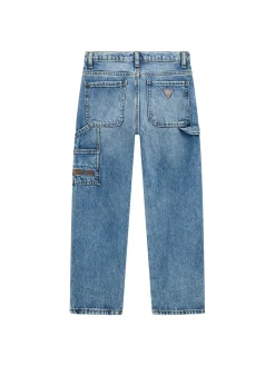 Jeans worker fit tasche america in denim medio
