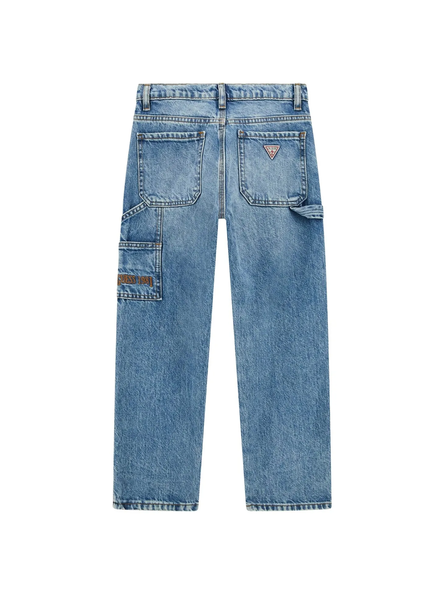 Jeans worker fit tasche america in denim medio