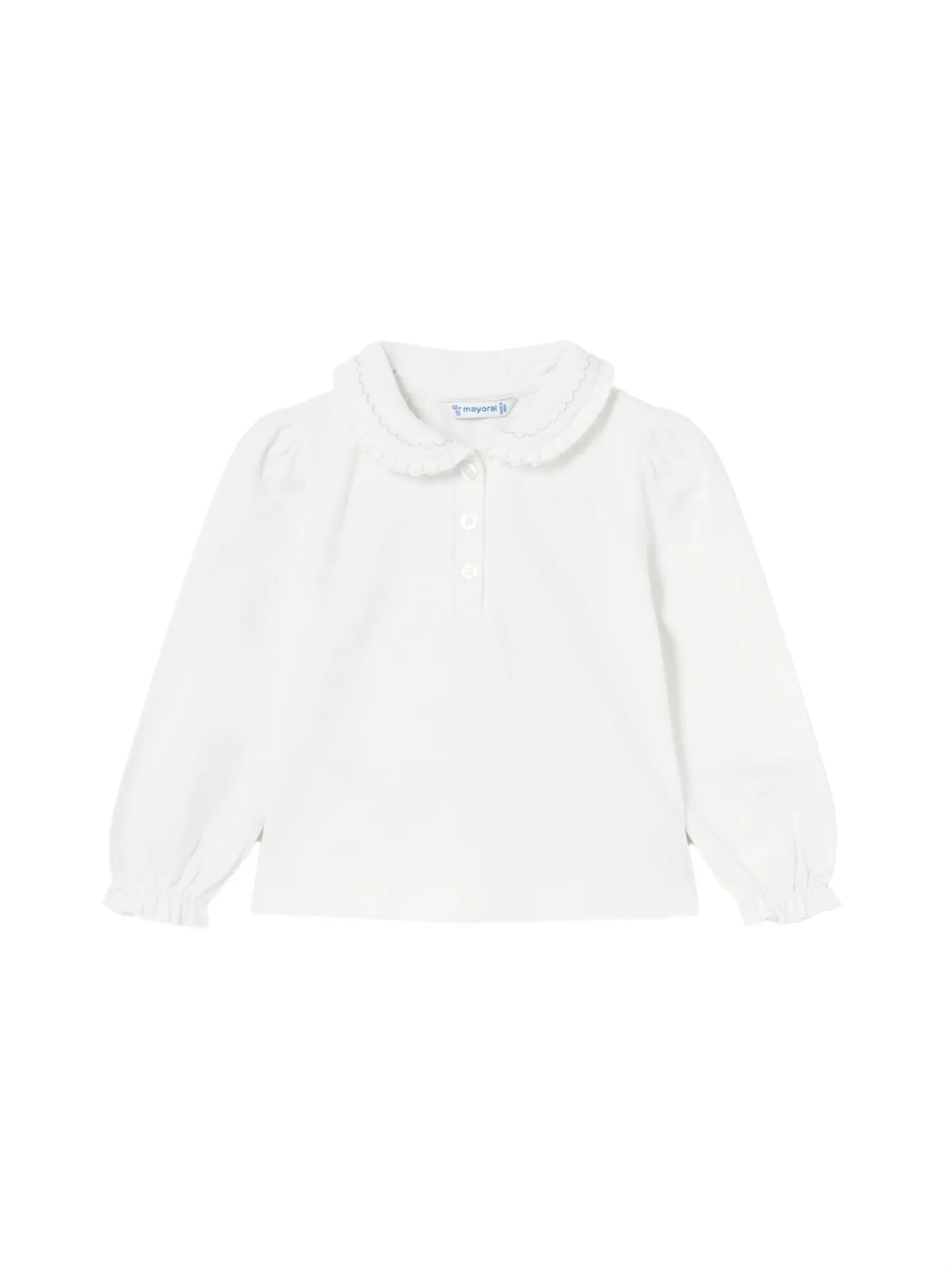 Maglia con colletto panna