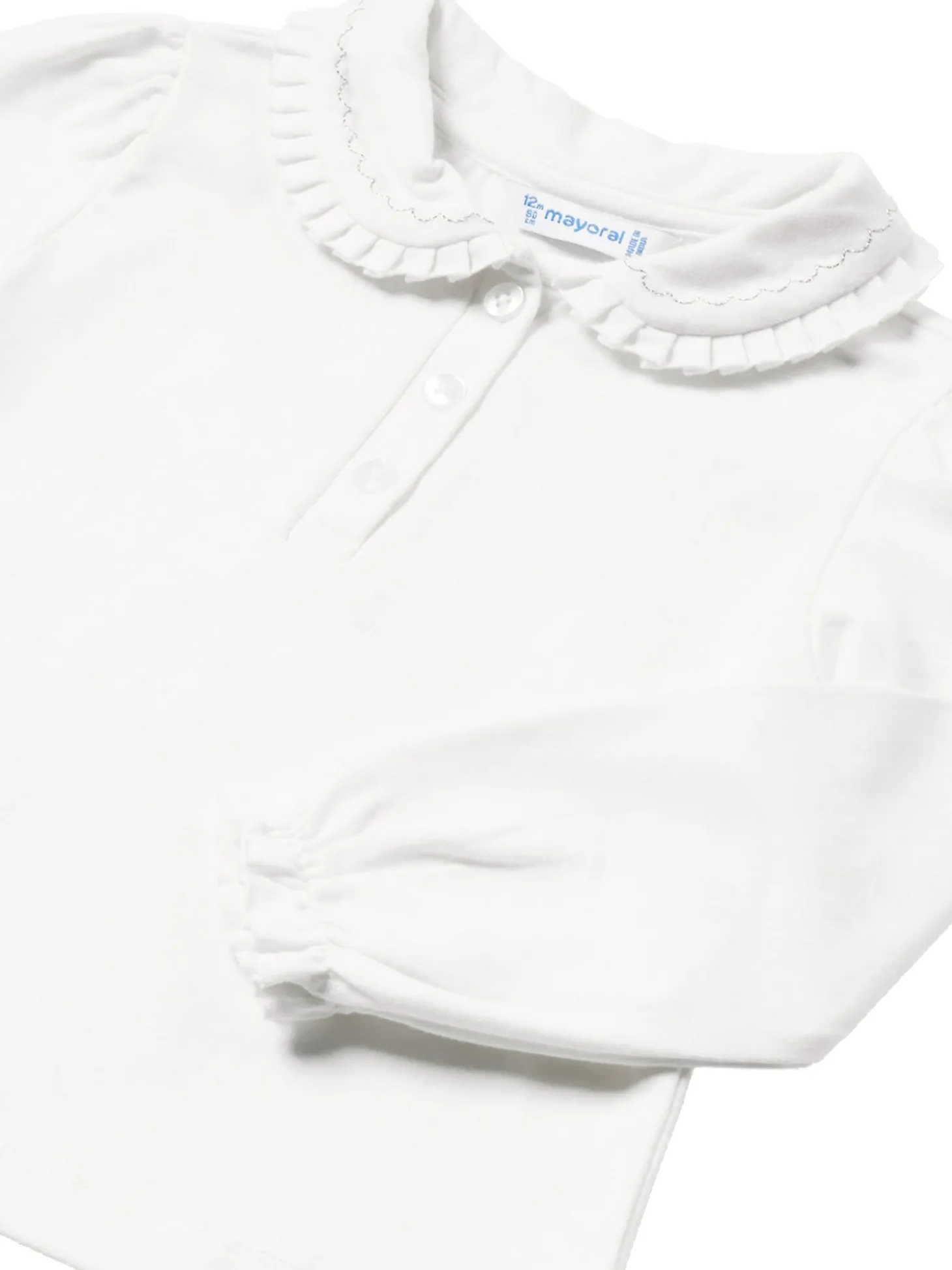 Maglia con colletto panna
