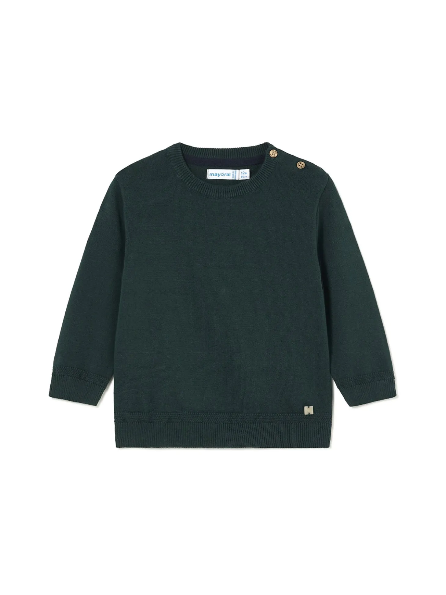 Maglia girocollo basic verde