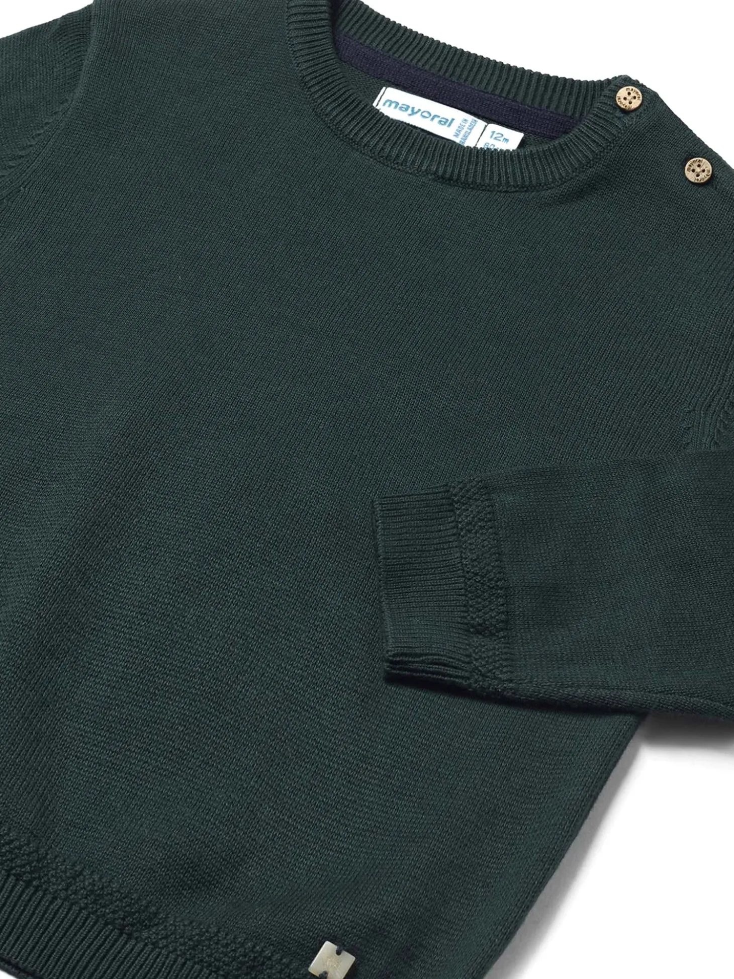 Maglia girocollo basic verde