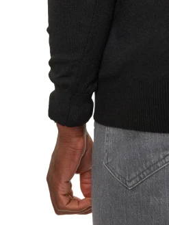 Maglia girocollo con logo nero