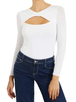 Maglia twisted yoke mena bianco